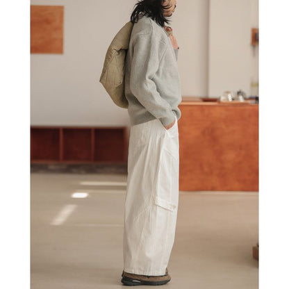 襟付き リラックス ルーズニット M10434