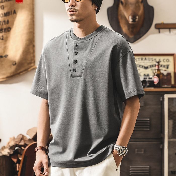 ヘンリーネック Tシャツ　M10743