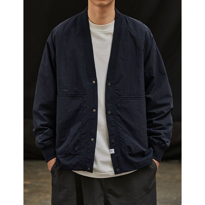 Vネック ノーカラー ジャケット M10471