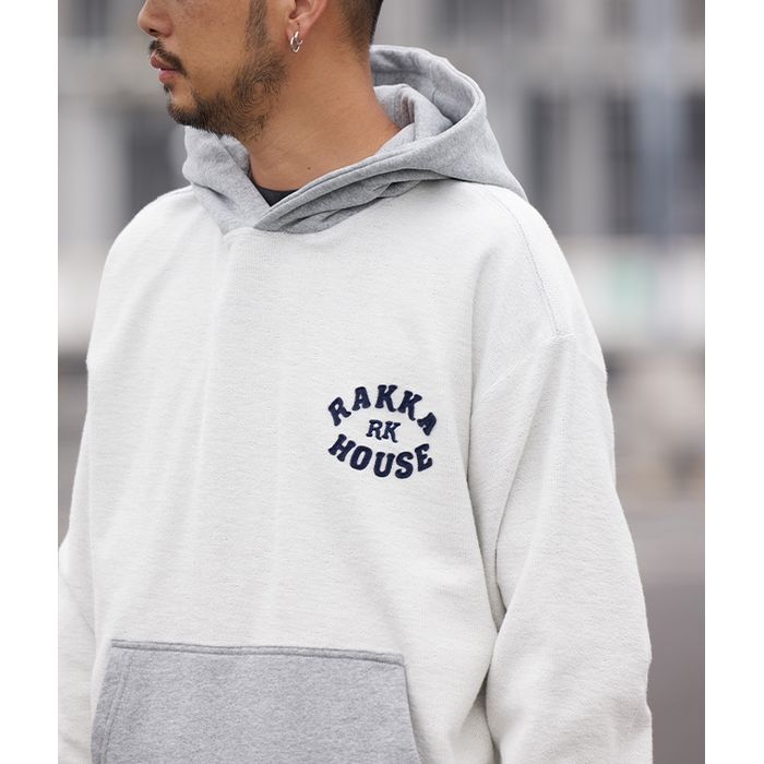 バイカラー プルオーバー フーディ　M10459