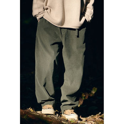 ベルト付き コーデュロイワイドパンツ　M10577