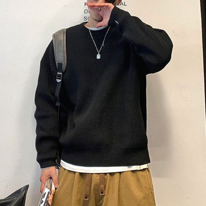 ドロップショルダー クルーネックニット　M10539