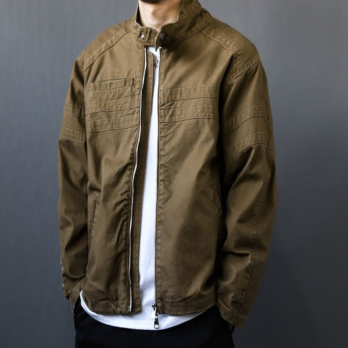 スタンドカラー ジップアップ ジャケット　M10507