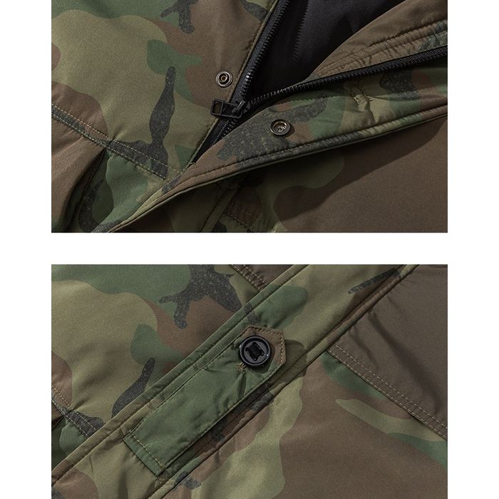 カモフラージュ柄 フード付ジャケット　M10619