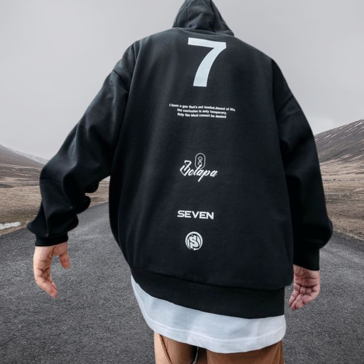 ロゴプリント プルオーバー フーディ　M10475