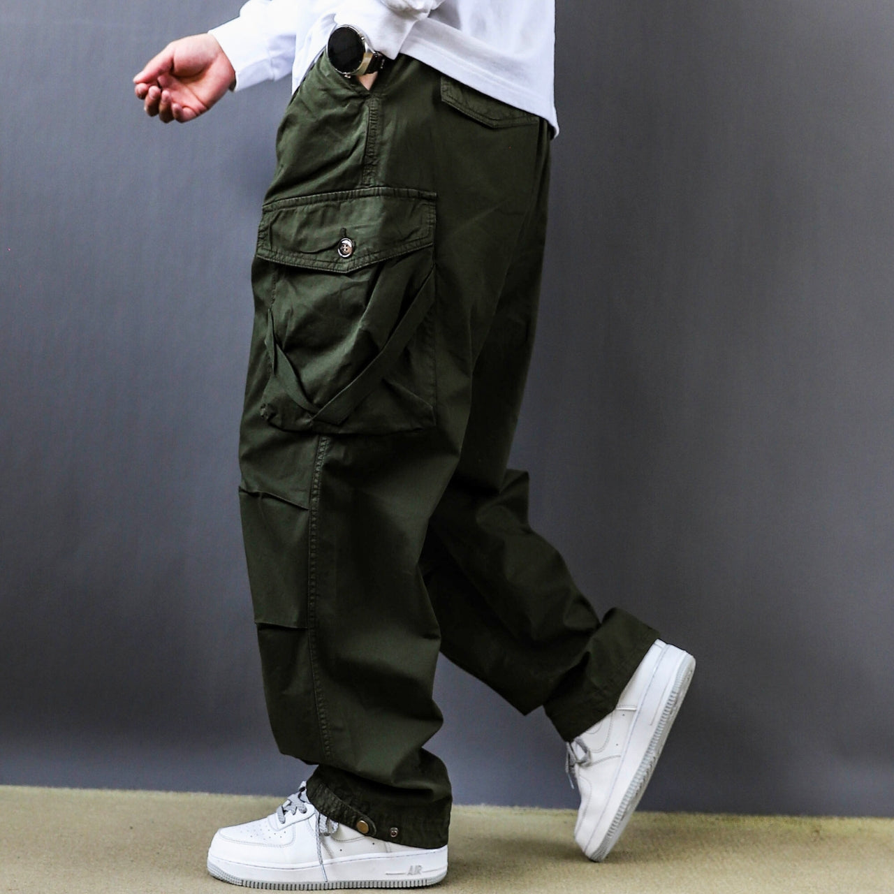 ドローストリングヘム カーゴパンツ　M10622