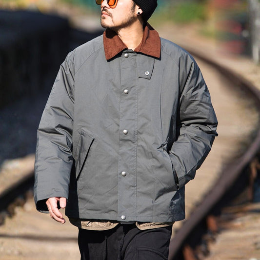 キルティング裏地 コーデュロイ襟 ジャケット　M10621