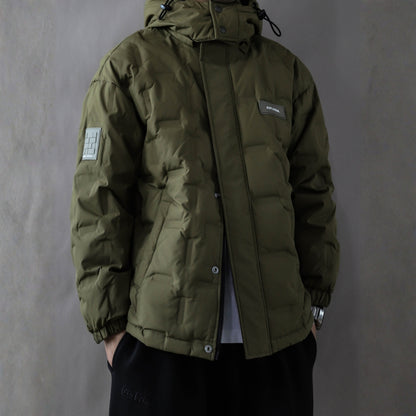 スクエアキルティング フード付ジャケット　M10627