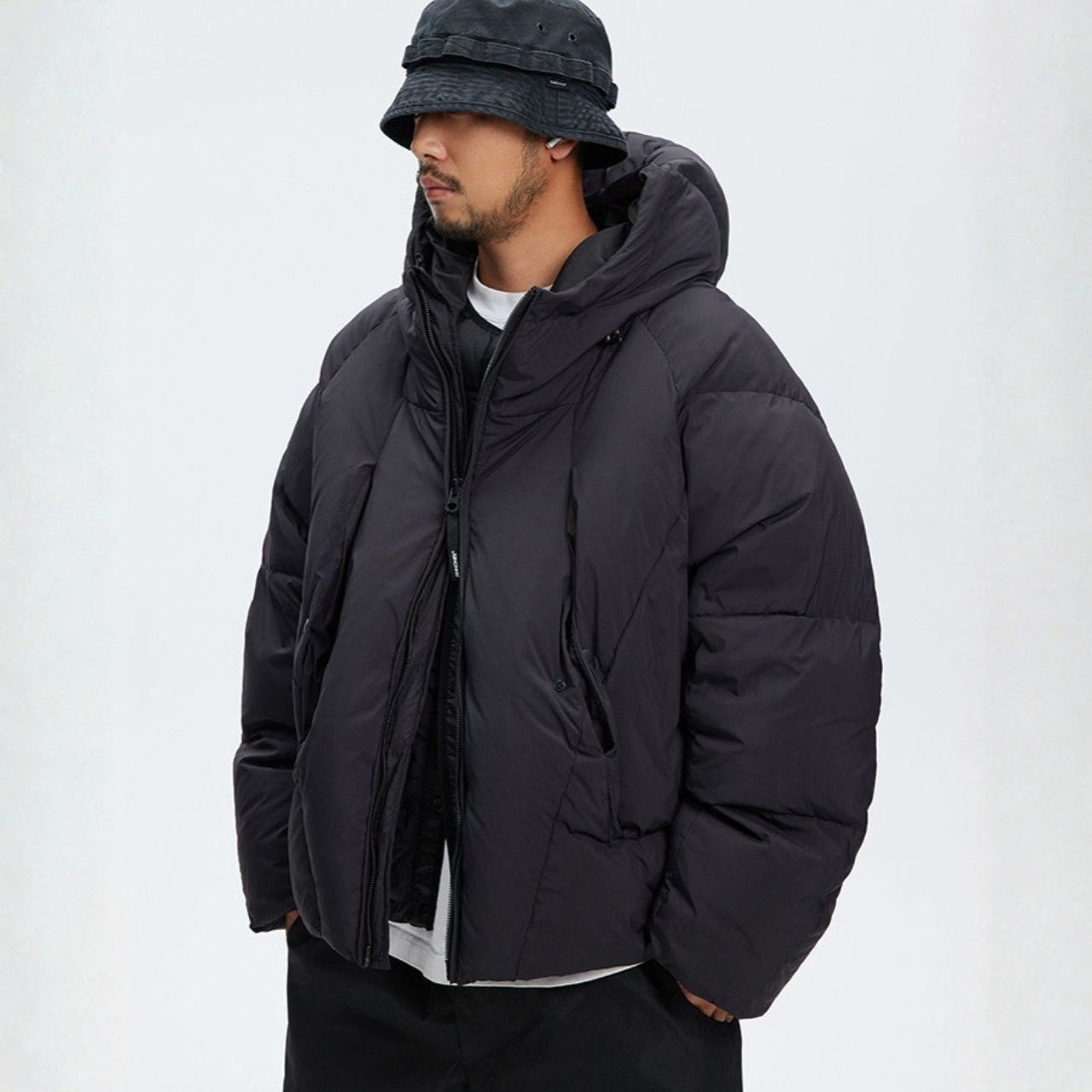 フーデット ダウンジャケット　M10573