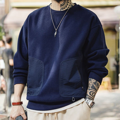 パッチワーク ポケット セーター M10557