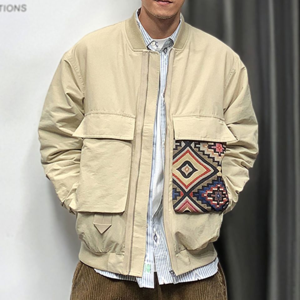 アズテック柄デザイン ジャケット　M10560