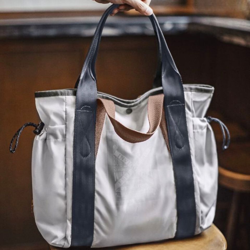 外ポケット付き トートバッグ　M10565