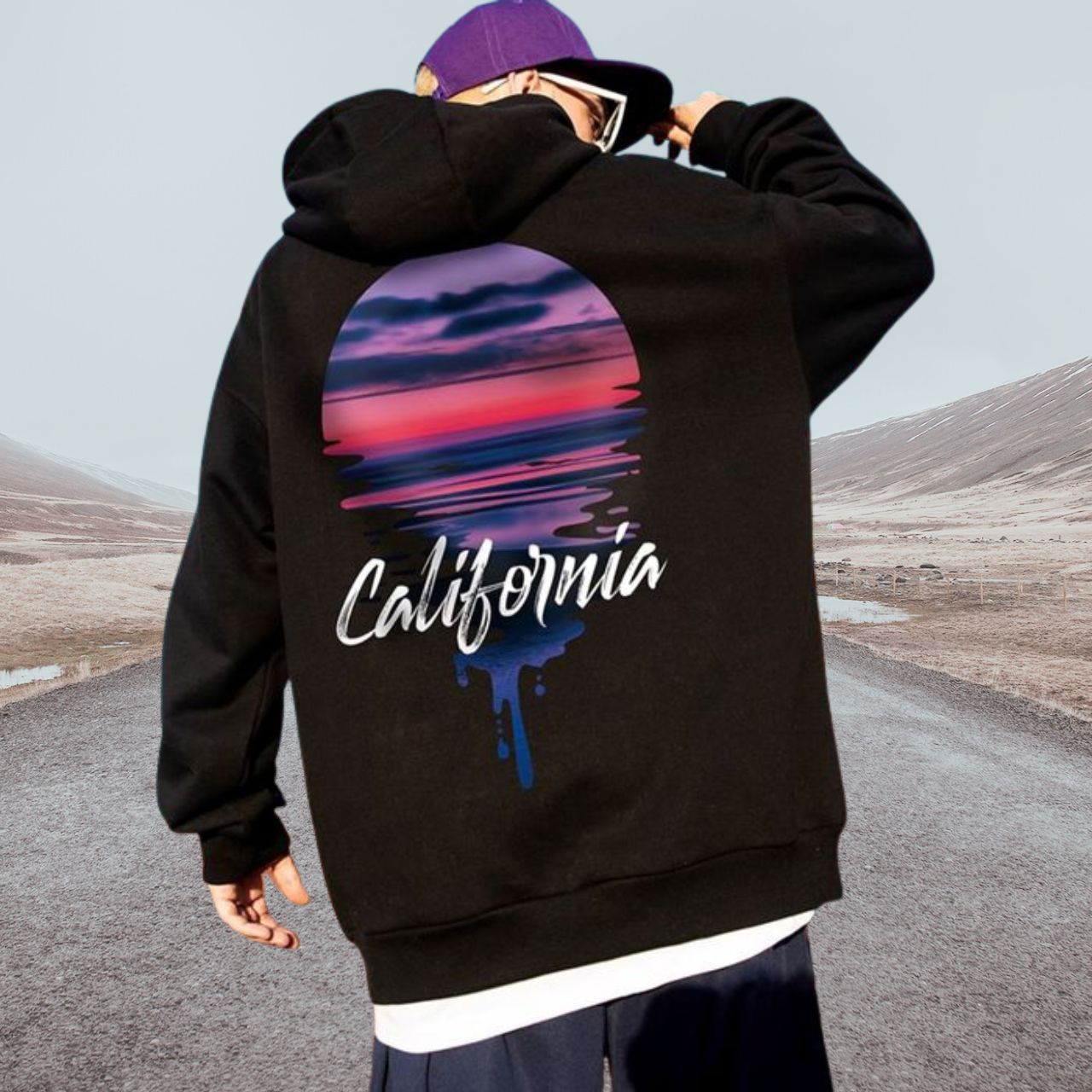 グラフィック プルオーバー フーディ　M10481