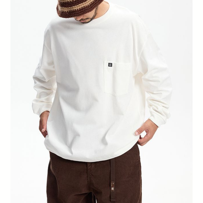 胸ポケット 長袖Tシャツ　M10582