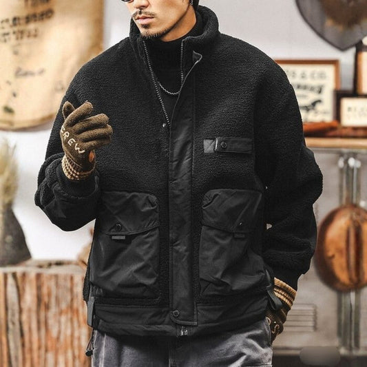 異素材切り替え ボアジャケット　M10568