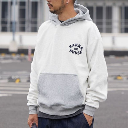 バイカラー プルオーバー フーディ　M10459