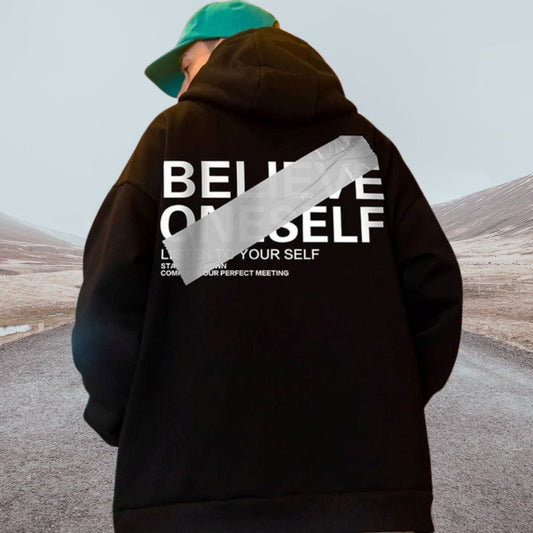 デザインロゴ オーバーサイズ フーディ　M10485