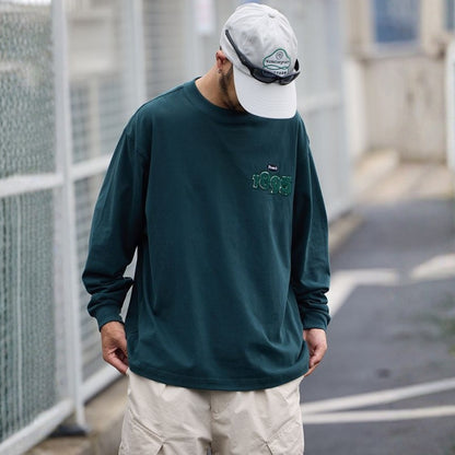 レトロロゴ 長袖Tシャツ　M10578