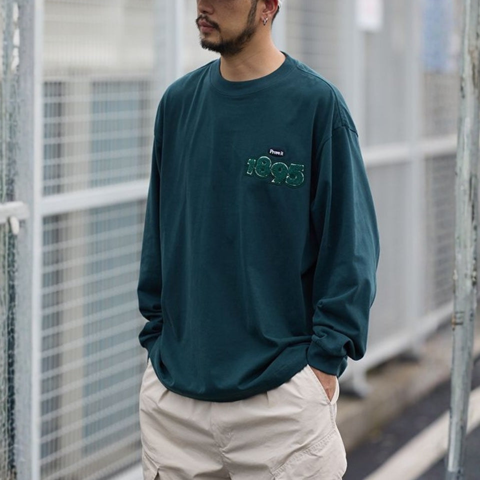 レトロロゴ 長袖Tシャツ　M10578