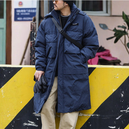 デタッチャブル フード付 ロングコート　M10607