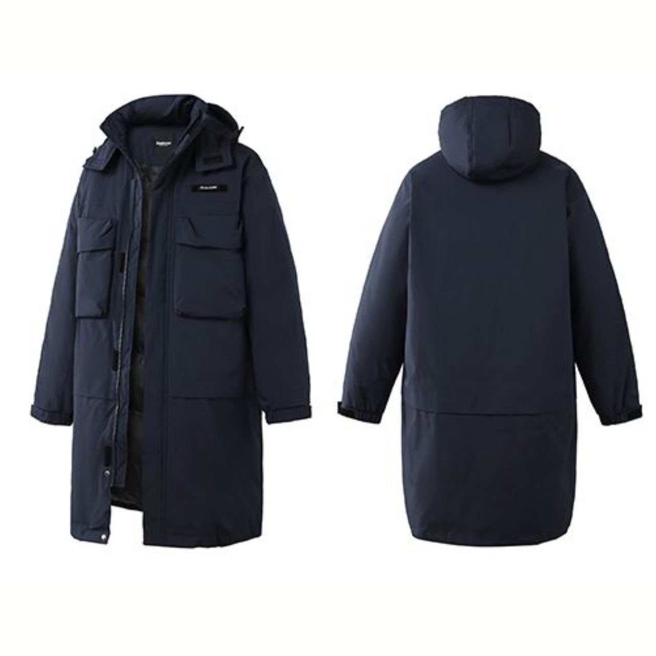 デタッチャブル フード付 ロングコート　M10607