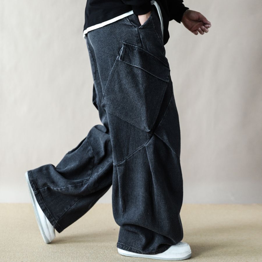 ワイド カーゴ デニムパンツ　M10690