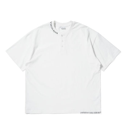 ステッチ ヘンリーネックTシャツ　M10314