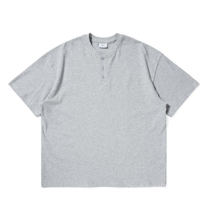 ステッチ ヘンリーネックTシャツ　M10314