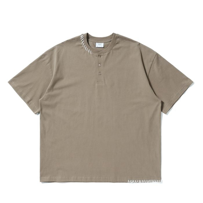 ステッチ ヘンリーネックTシャツ　M10314