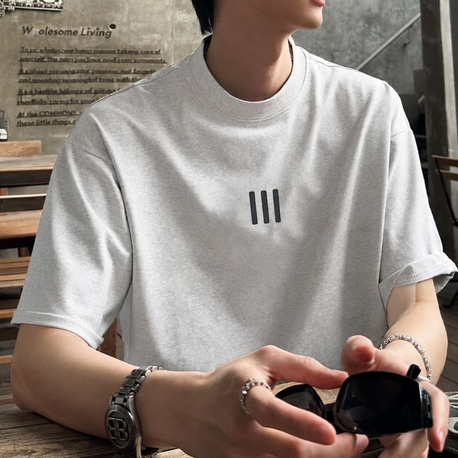 ラインプリント Tシャツ　M10779