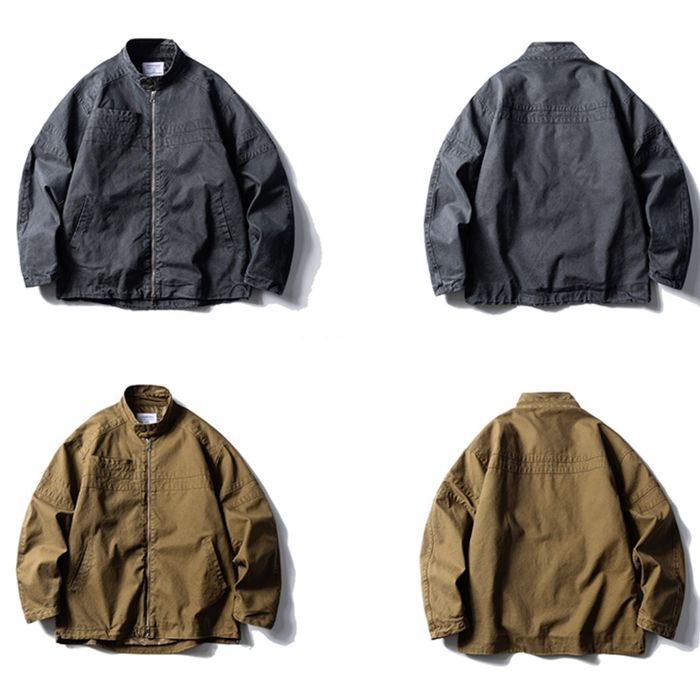 スタンドカラー ジップアップ ジャケット　M10507