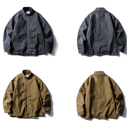 スタンドカラー ジップアップ ジャケット　M10507