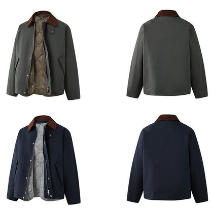 キルティング裏地 コーデュロイ襟 ジャケット　M10621