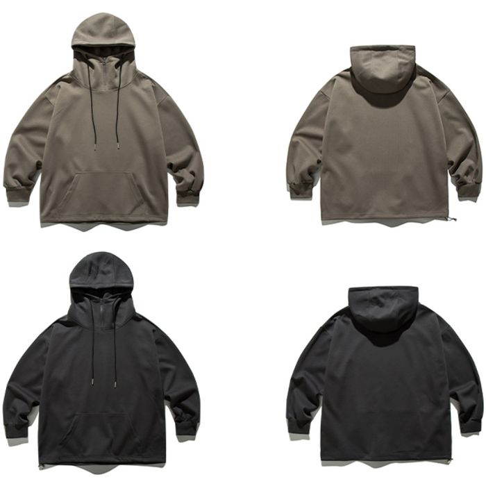 ハーフジップ フーディ　M10546