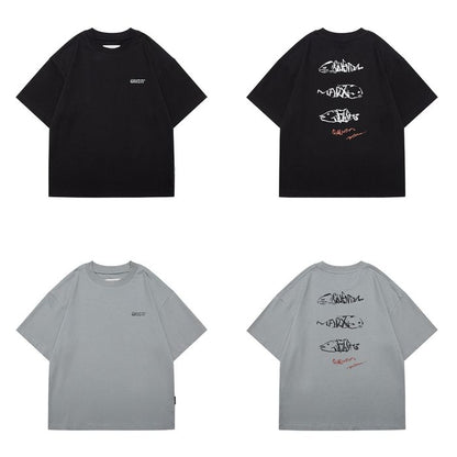 バックプリント Tシャツ　M10756